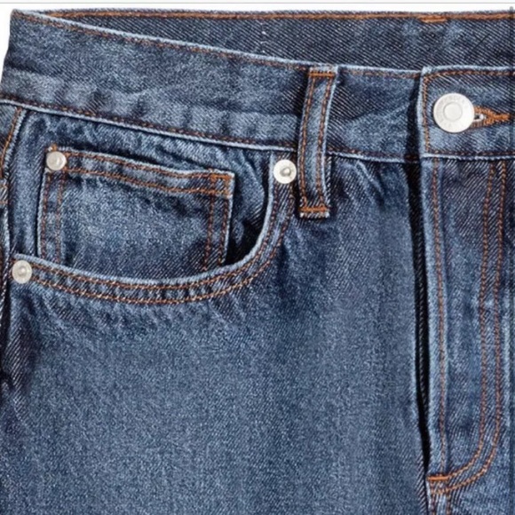 H&M Uni Jean 2 Unisex Jeans Dark Denim - Picture 4 of 7
